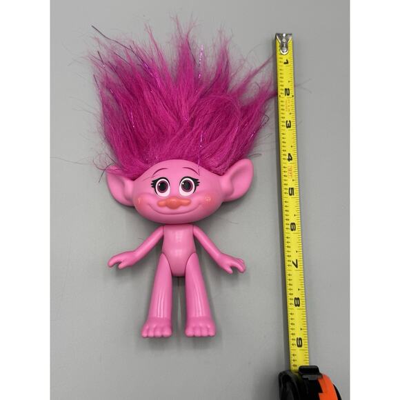 2015 Hasbro DWA Troll Pink Poppy Doll Nude 5 Inch Figure - Picture 3 of 7